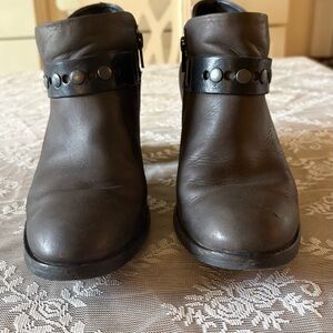 Paul Green Brown and Black Ankle Boots